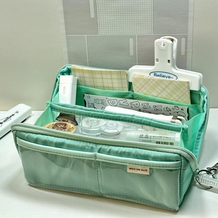 

[P R O M O] Tempat alat tulis kotak pensil aesthetic Tas PenaTempat Pencil Tas Pensil kapasitas besar Stationery - Alpukat hijau