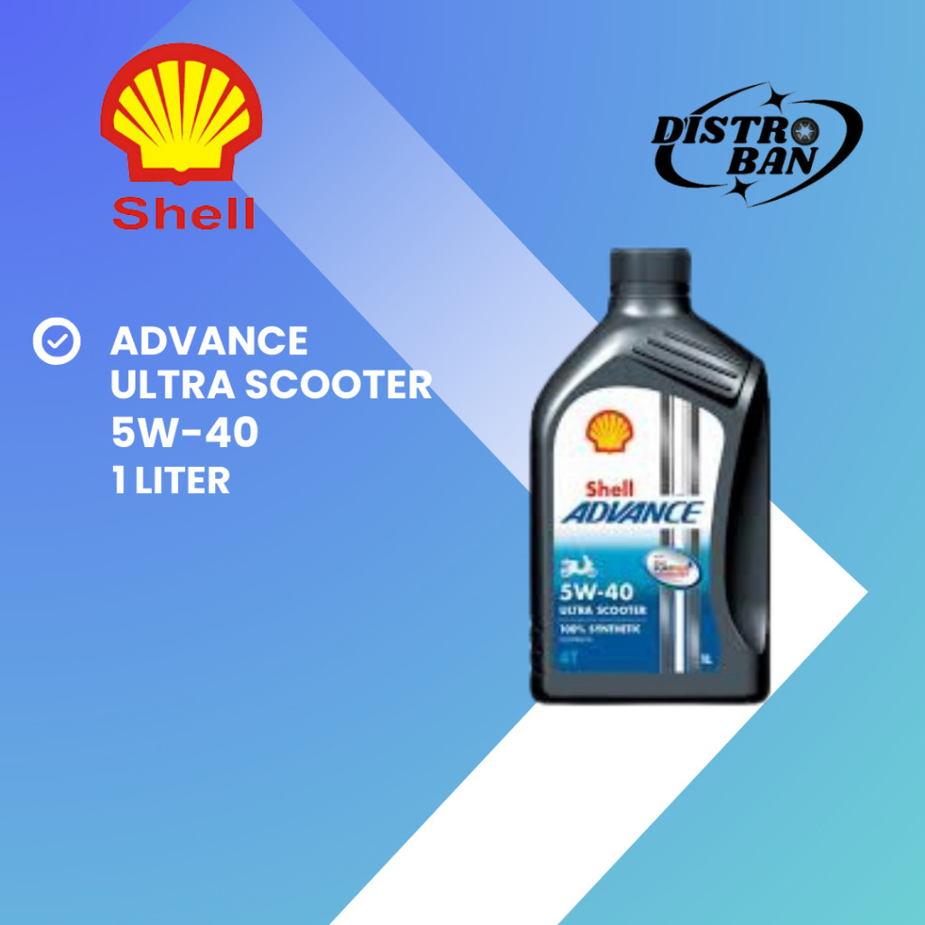 Shell Advance Ultra Scooter 5W-40 1 Liter Oli Nmax PCX Aerox Vespa Matic