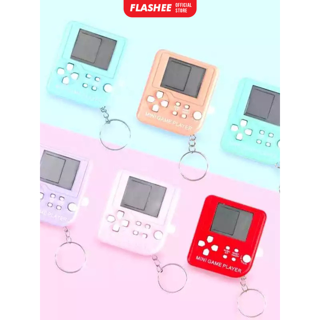 Gantungan Kunci Mainan Game Mini Tetris Gantungan Kunci Portable Klasik
