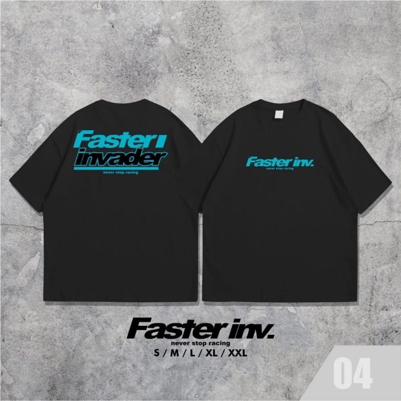 Arshanda T-Shirt Black Faster Inv 04 S-XXL