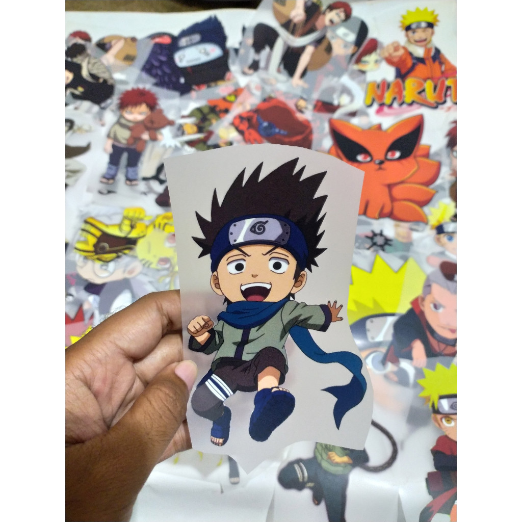 STIKER SABLON SETRIKA KAOS DTF GAMBAR SERIAL FILM NARUTO KARAKTER KONOHAMARU UNTUK KAOS TOTEBAG TOPI