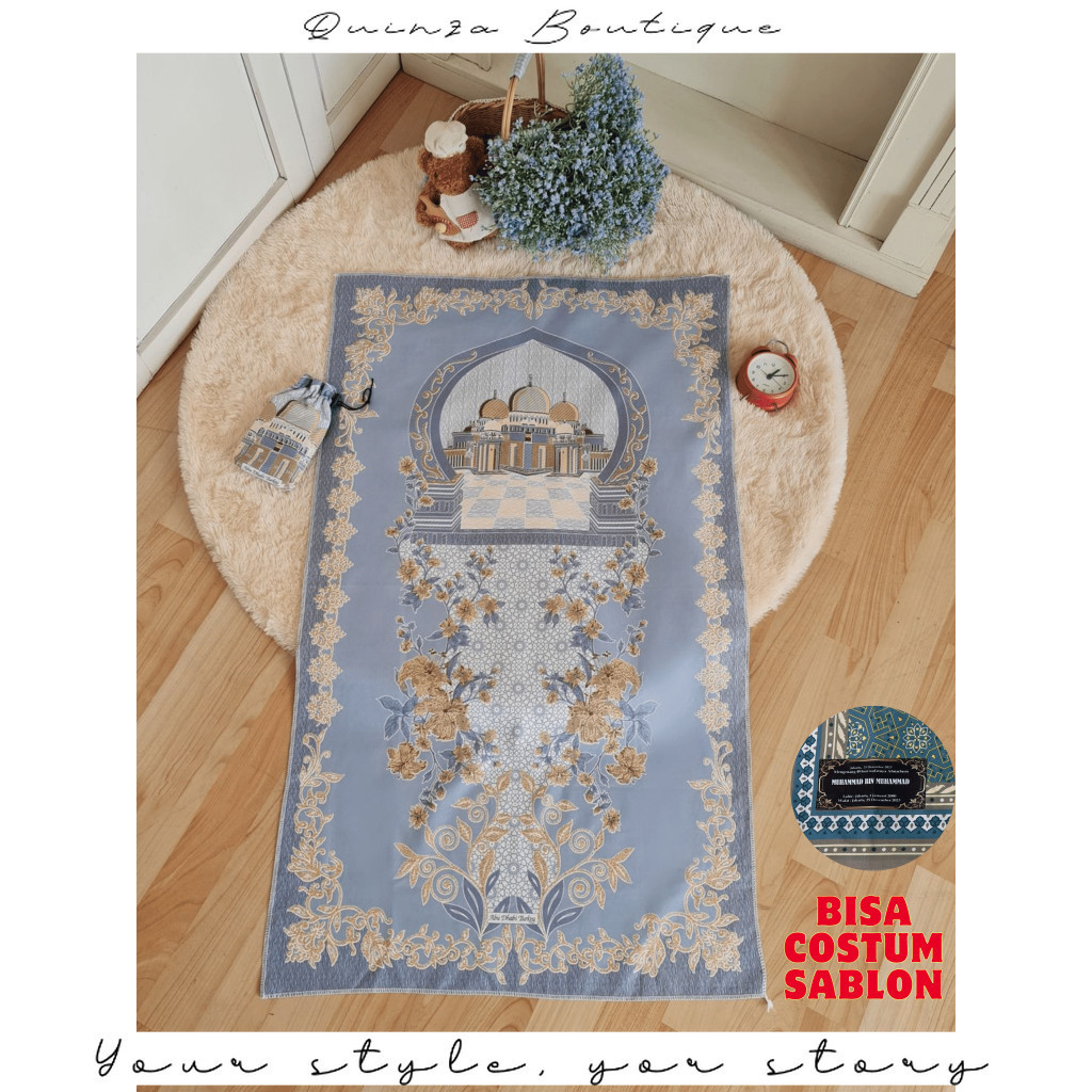 QUINZA BOUTIQUE -  SAJADAH SOUVENIR RAMADHAN TURKI | SAJADAH TRAVEL-  THR LEBARAN - SAJADAH UMROH - 