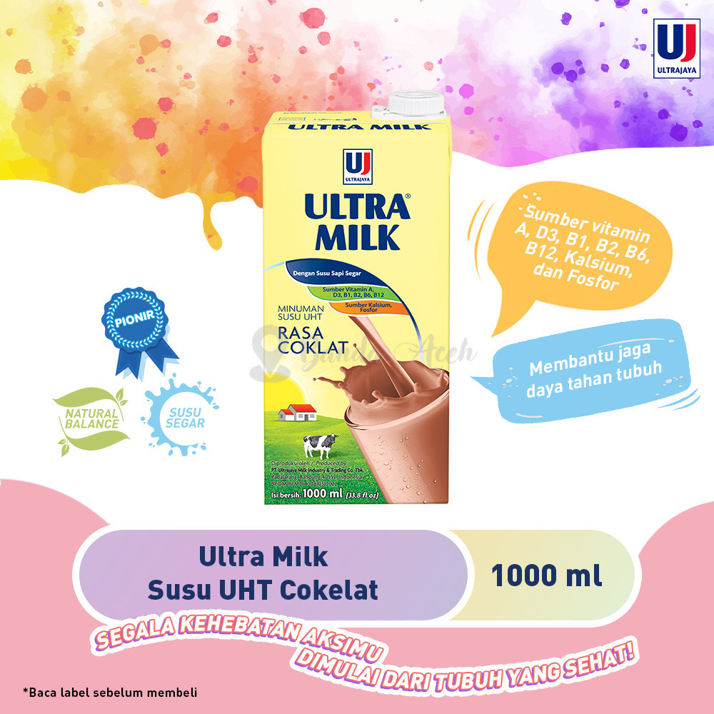 

(Aceh) Ultra Milk Susu UHT Cokelat 1L