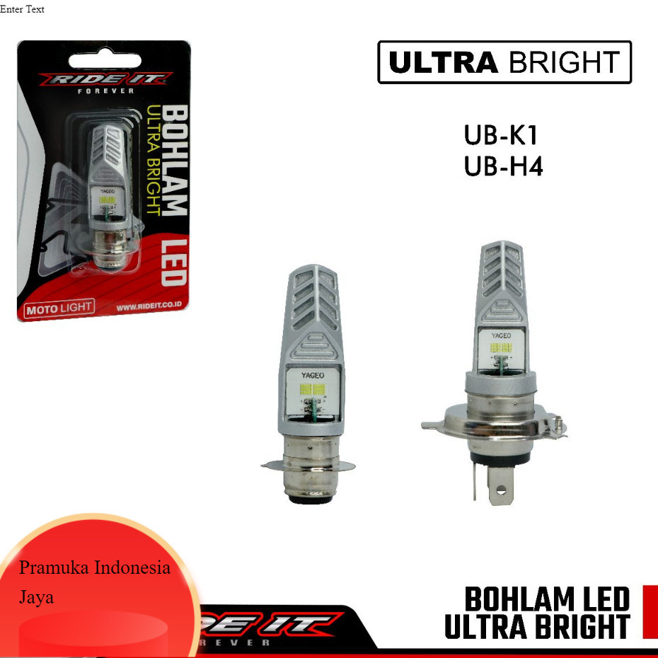 LAMPU LED H4 BOHLAM LED KAKI 3 ULTRA BRIGHT RIDE IT PNP VIXION BYSON LAMPU PESEK DLL Semarang Jawa T