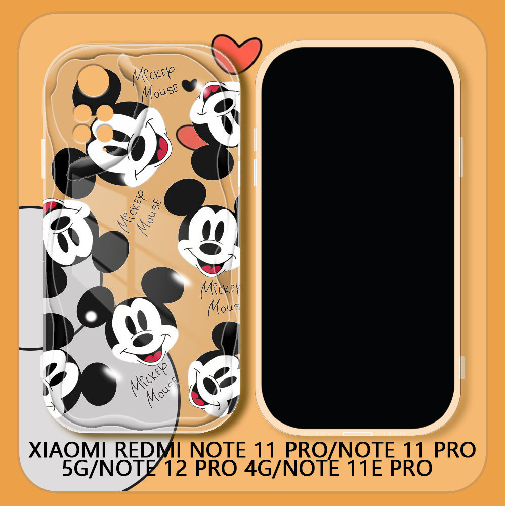 Case Hp Xiaomi Redmi Note 11 Pro Note 11S Cartoon Mickey Minnie Mouse Couple Phone Case Soft Silicon