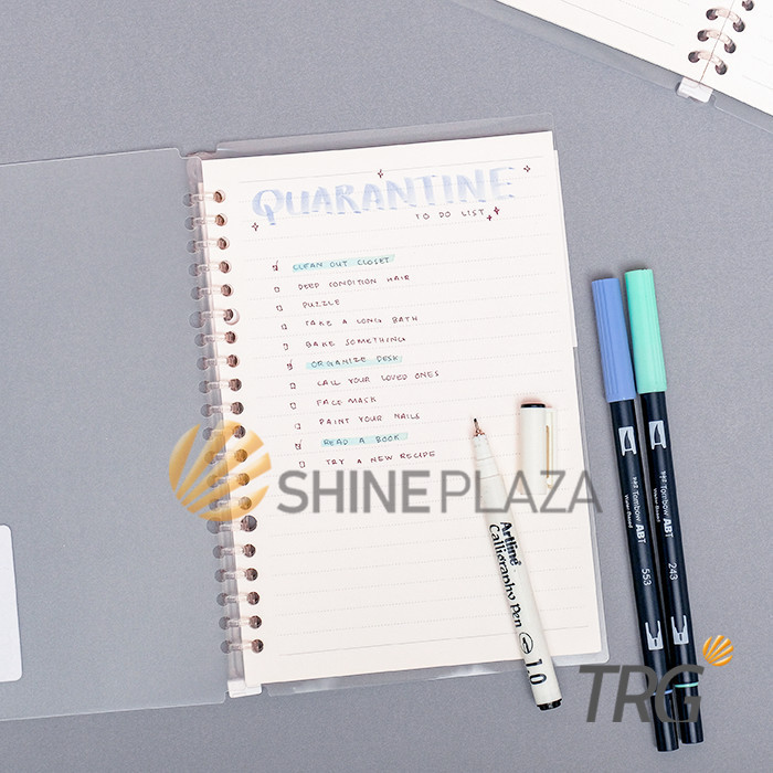 

Slim File Binder Notebook A5 TRG - Buku Tulis Catatan Transparan TRG
