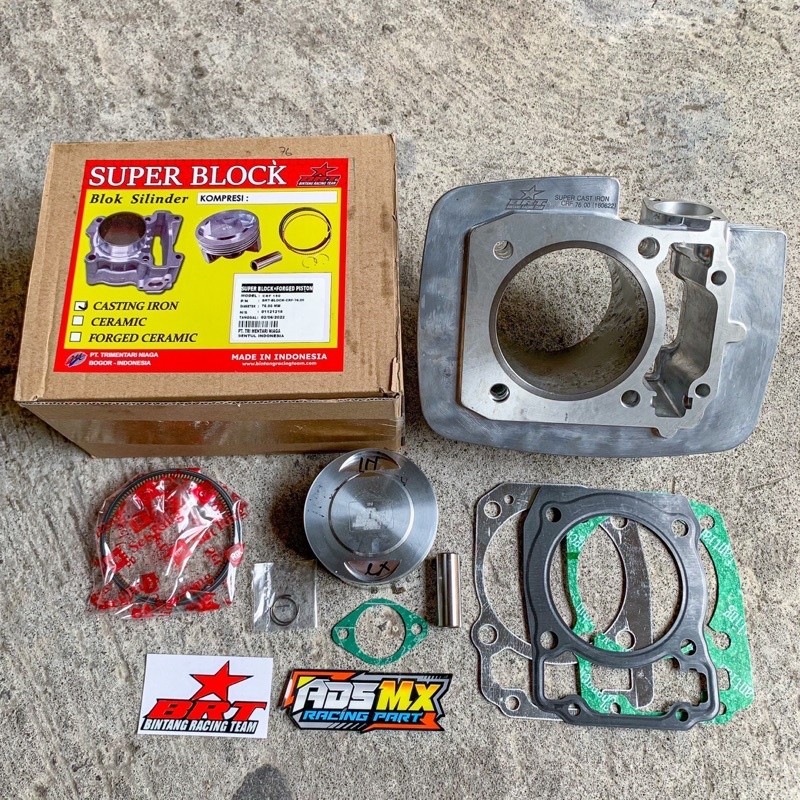 Blok CRF 150 BRT 74 76 78 New Megapro Verza CRF 150L Casting Block