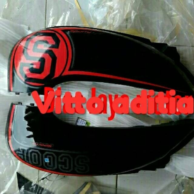 Honda Scoopy Cover body scoopy Fi 2014 hitam polos