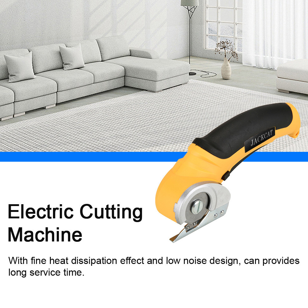 

Handheld Electric Cloth Cutter Brush Motor Portable Fabric Cutting Machine Paperboard Leather Rug Plastics Trimmer