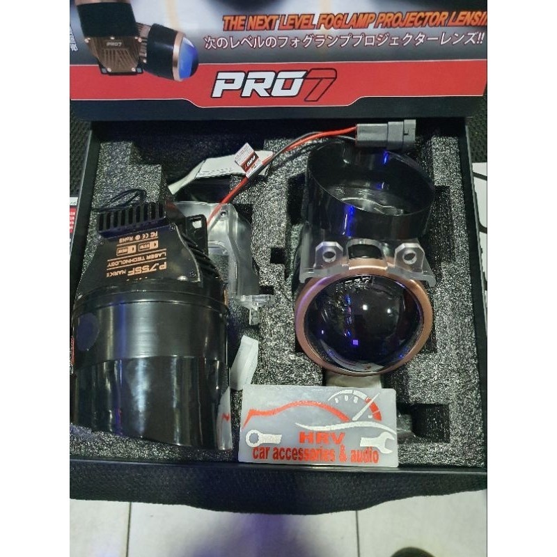 PRO7 BILED FOGLAMP P755F MK 2 55/65WATT BLUE LENS 5500K