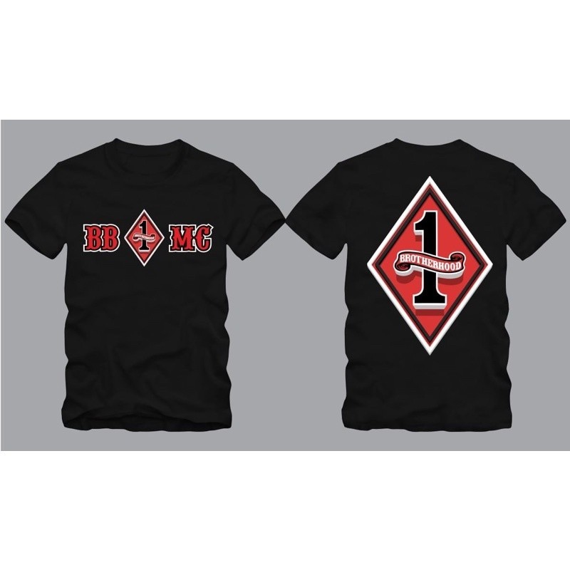 T-Shirt Brotherhood MC “ BB 1 MC “ kecenderungan/Ready Stock/COD (B)