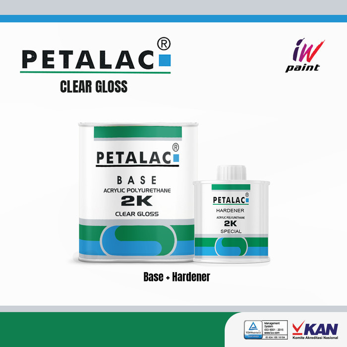 Top Coat Clear Gloss untuk furnitur kayu Petalac Clear Gloss 2K IWpain