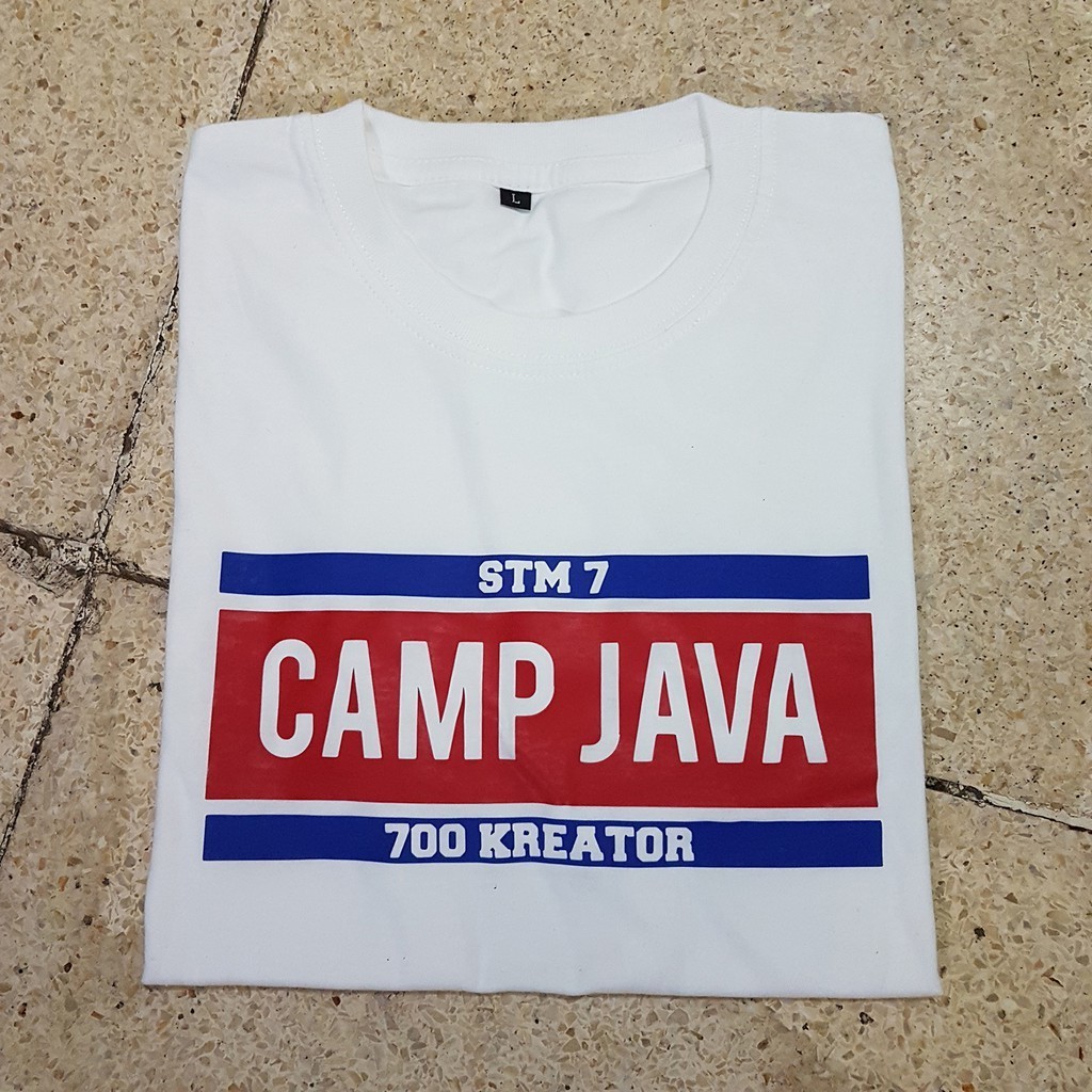 KAOS BAJU STM 7 CAMP JAVA 700 KREATOR KUALITAS PREMIUM - 100% COTTON COMBED 30S