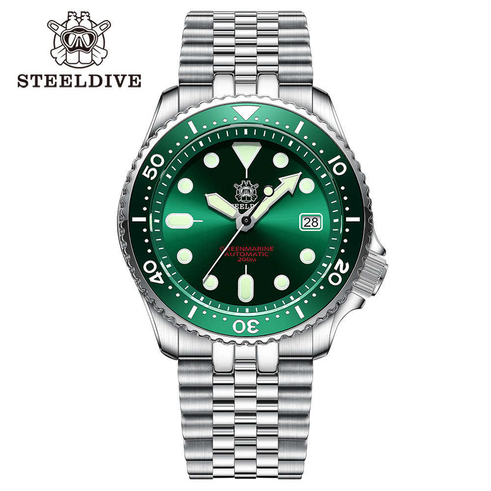 Steeldive SD1996 Men's watch Dive Watch Automatic Mechanical Men's watch NH35 Bracelet 41mm  Diver w