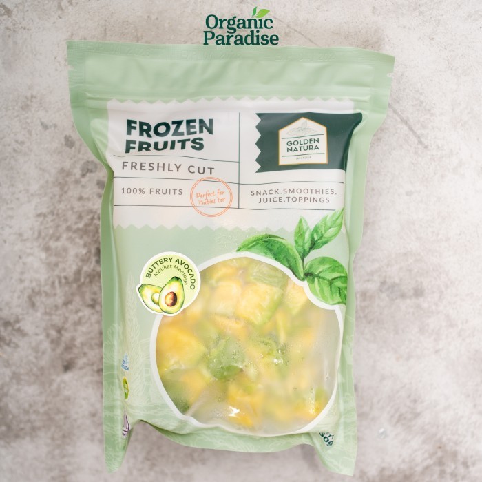 

Golden Natura Buttery Avocado Frozen Fruits / Buah Alpukat Beku 450 gram