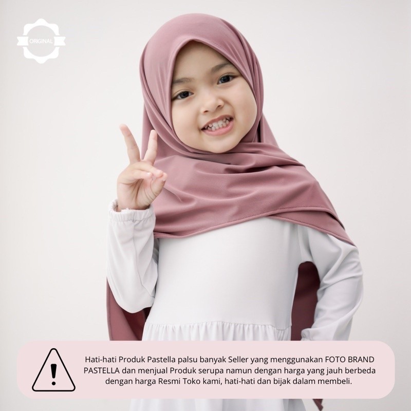 Little Pastella - Camila Instant 3-5 Tahun Hijab Pashmina Anak