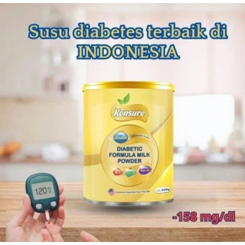 

ORIGINAL 100% SUSU KONSURE IMPORT USA ATASI DIABETES KENCING MANIS DAN GULA DARAH TINGGI