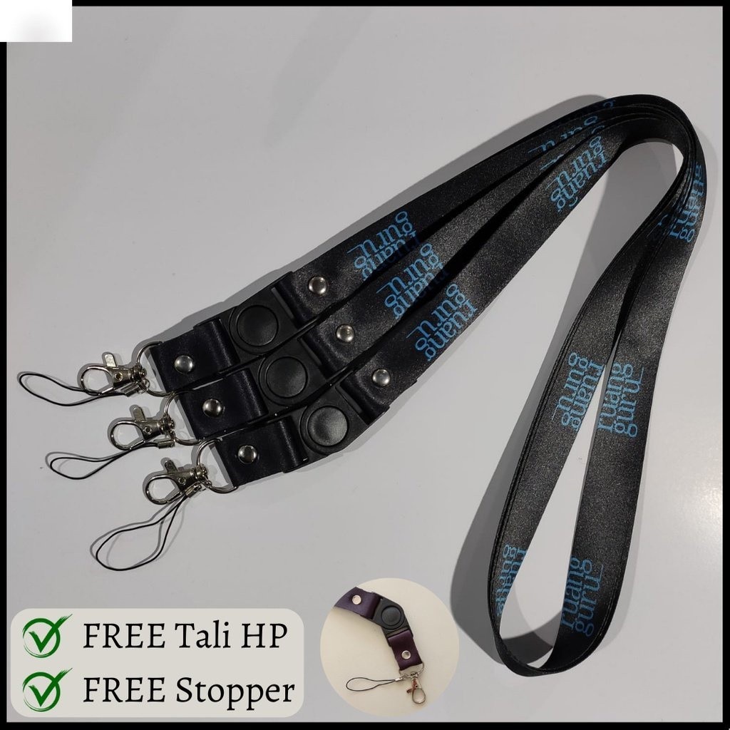 

[RuangGuru] Tali Lanyard Custom / Lanyard Staff Keplek Tali Custom Tali HP