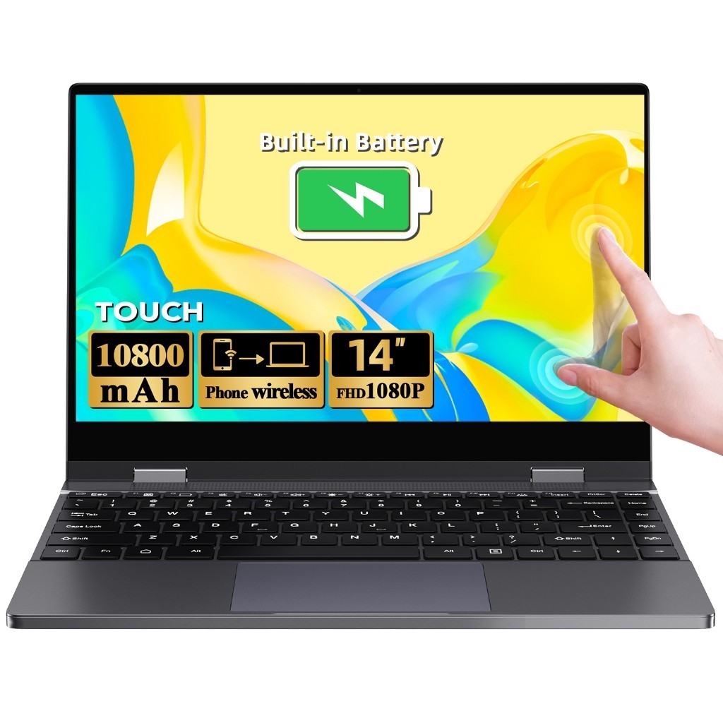 UPERFECT Touch scree Monitors with battery Portable Monitor for Laptop 14'' 1920*1080P FHD IPS Displ