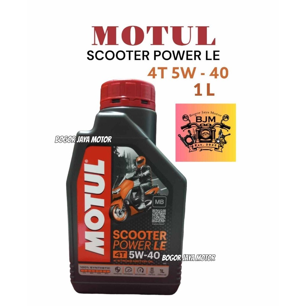 OLI MOTUL SCOOTER POWER LE 4T 5W-40 1 LITER OLI MOTUL MATIC 1LITER