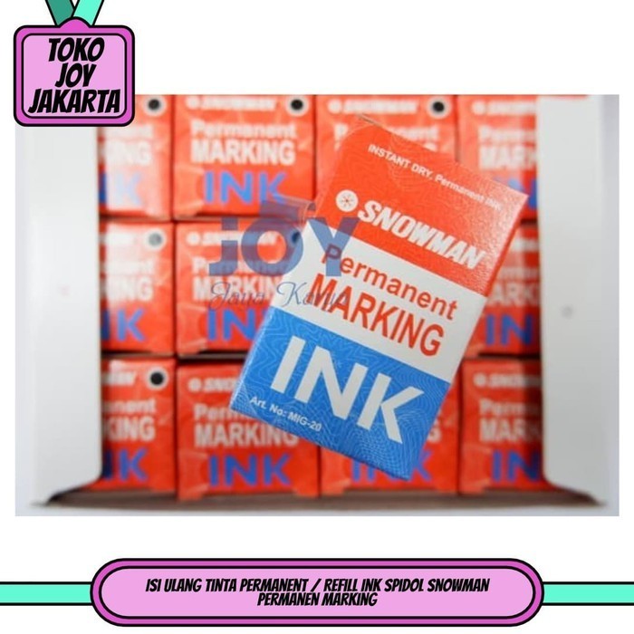 

Isi Ulang Tinta Permanent / Refill Ink Spidol Snowman Permanen Marking