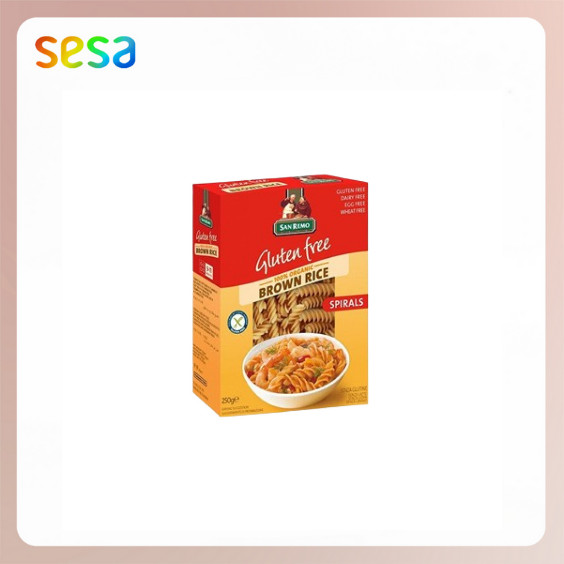

SAN REMO Brown Rice Pasta Spirals 250gr - Gluten Free Diet