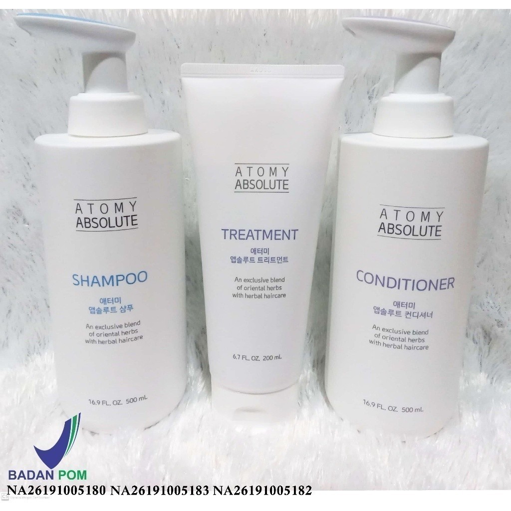 ATOMY ABSOLUTE HAIR CARE | ABSOLUTE SHAMPOO - ABSOLUTE CONDITIONER - ABSOLUTE TREATMENT ori