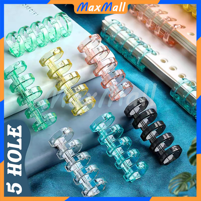

Loose Leaf Binding Strip 5 Lubang Hole Opening And Closing Ring Binder Tulang DIY Binding Ring Binder DIY Plastik Binder Binding Strip Spiral Ring Binder Loose Leaf Untuk Binder Ukuran A5/B5
