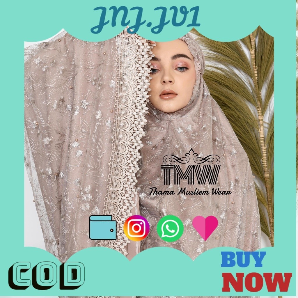 5.5 BIG SALE Mukena Dewasa Sutra Brokat Mewah