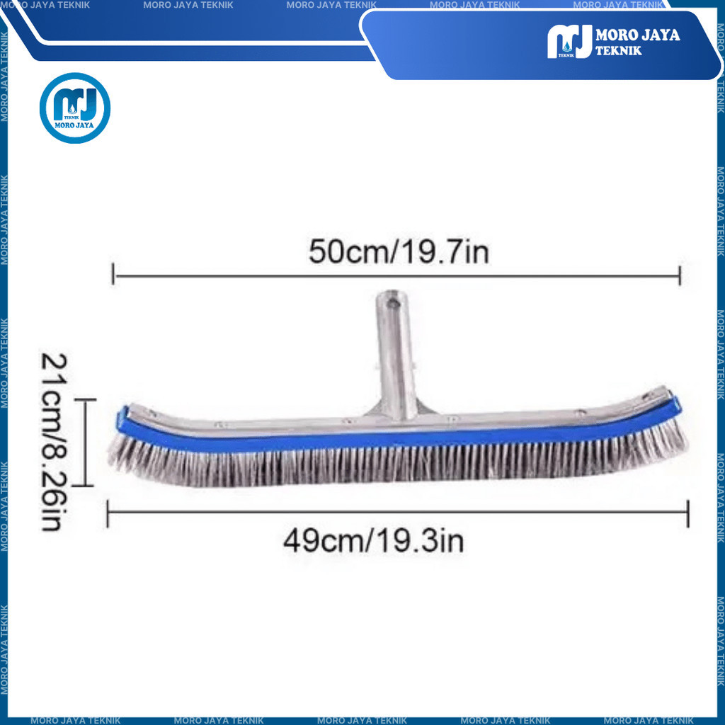 Sikat Kawat Pembersih Kolam Sikat Lumut Stainless Stell