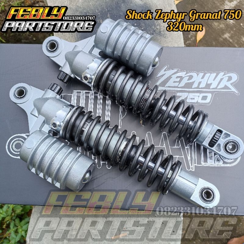 SHOCK SKOK SHOK BELAKANG ZEPHYR 320MM KAWASAKI IMPORT SHOCKBREAKER TABUNG ZEPHYR 750 DOUBLE CLICK RE