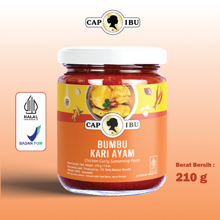Bumbu Instan- Bumbu Kari Ayam Cap Ibu - 210 gram