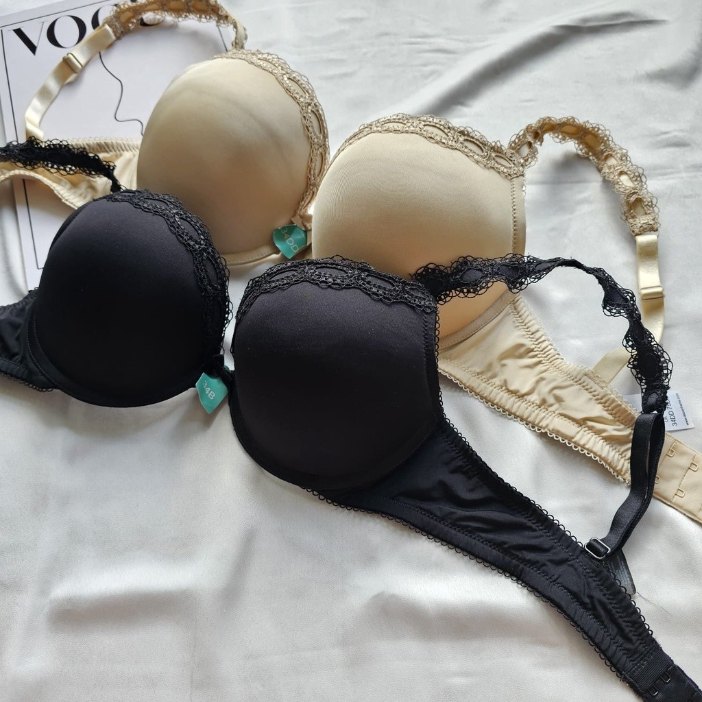 Bra Push Up Gorgeous Underwired Padded Plunge Bra - Busa Super Tebal - 5328