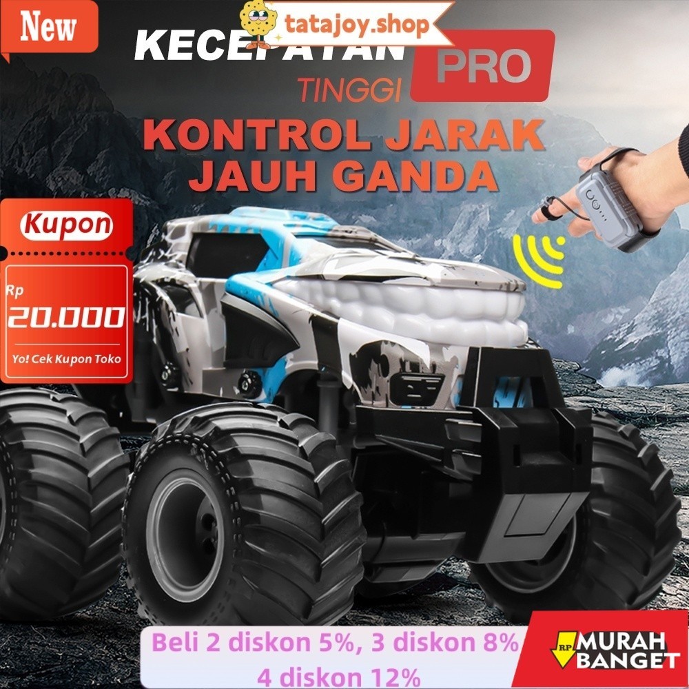 CR mobil viral- Tatajoy Kecepatan tinggi off-road  mobil remote control ayunan semprot mendaki gunun