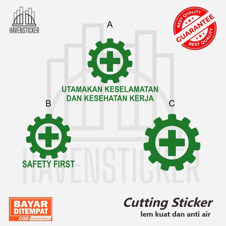 

STICKER K3 SAFETY FIRST CUTTING STIKER MENYALA BAHAN REFLECTIVE