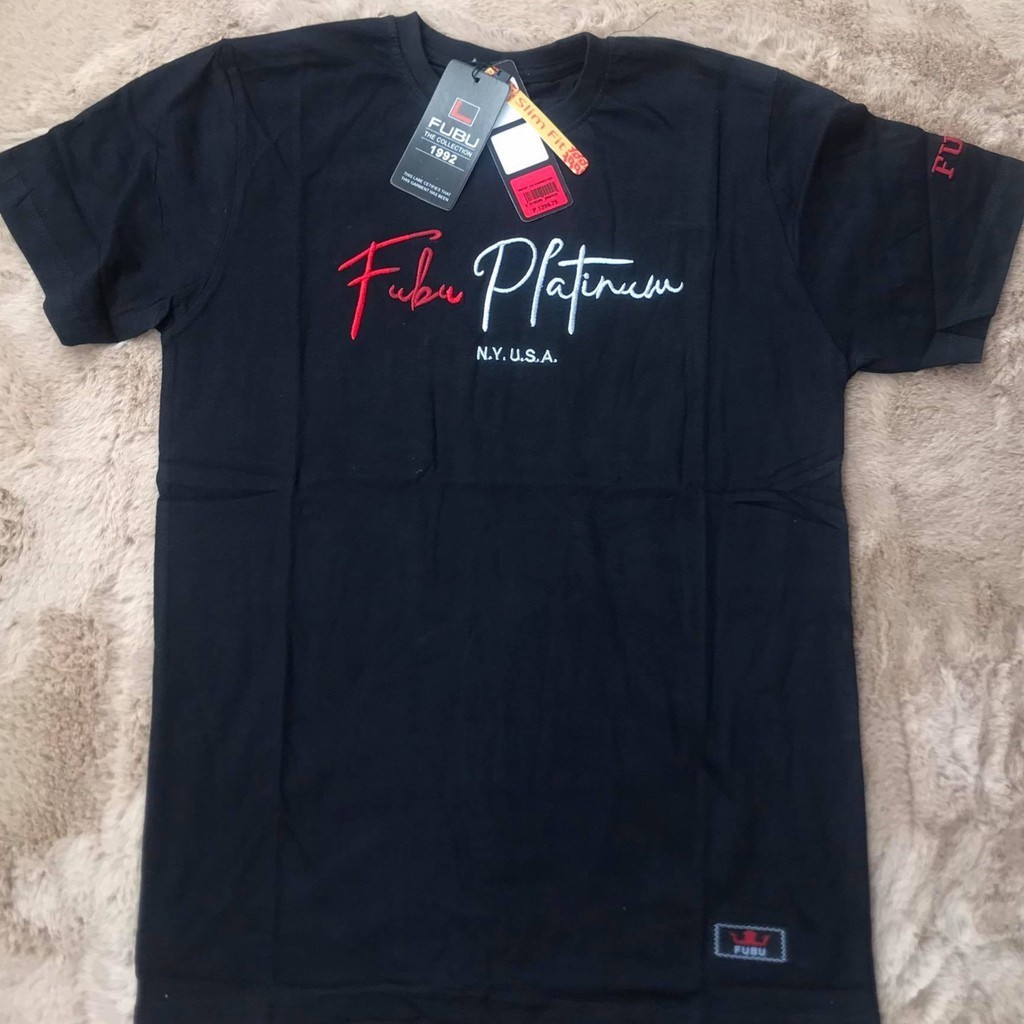 original design PREMIUM QUALITY 100% COTTON FUBU MENS ROUND NECK T-SHIRT Sprinting High Quality Unis