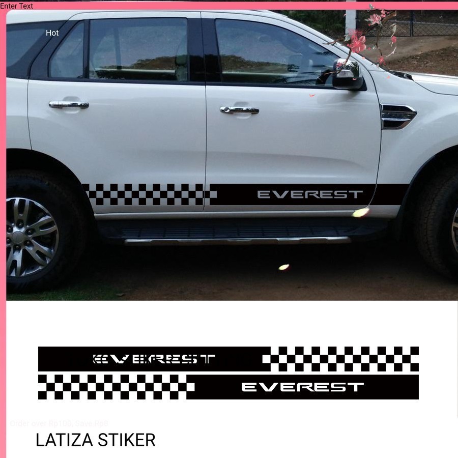 CUTING STIKER MOBIL STIKER LIS STRIPING MOBIL Sticker cutting stiker mbil everest fortuner ppajero s