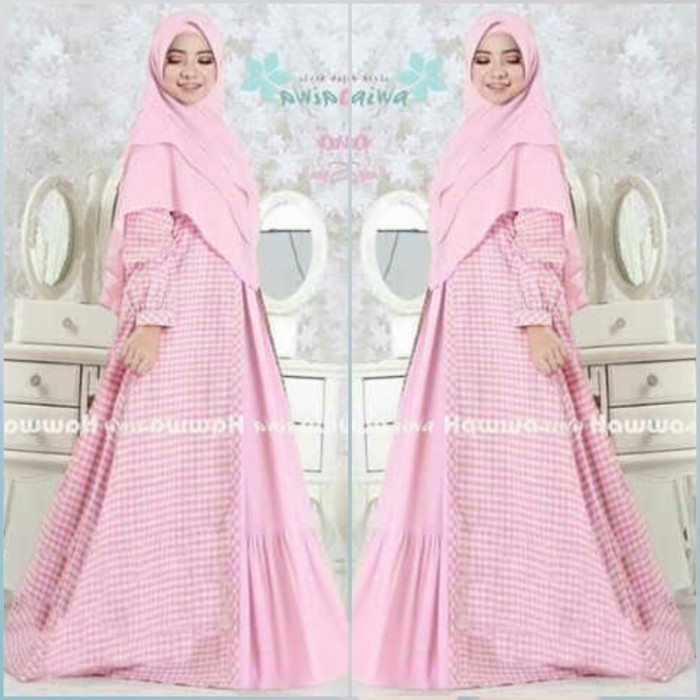 Gamis aini syari kotak baju muslim remaja cantik murah ain