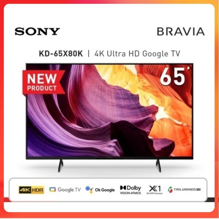 SONY LED TV KD 65X80K / KD-65X80K 65 INCH 4K GOOGLE TV