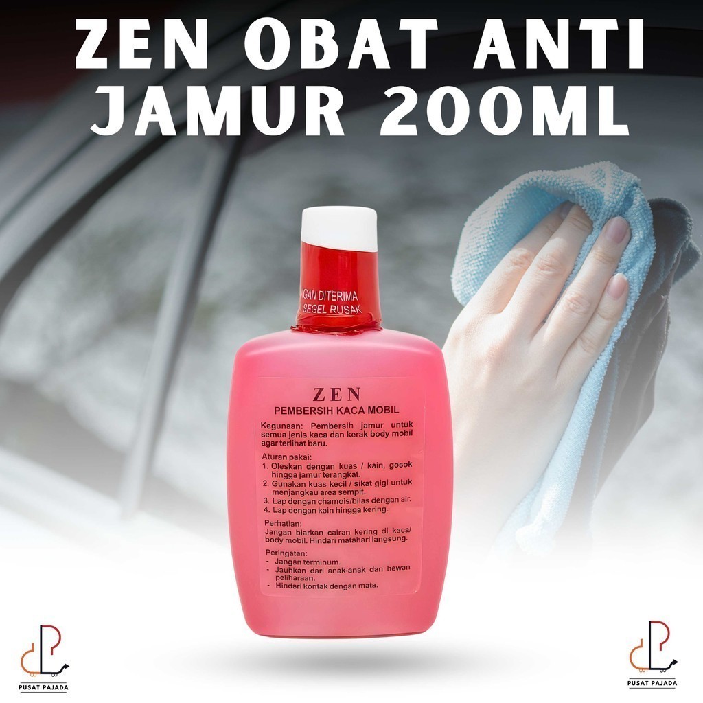 Obat Jamur ZEN Cairan Pembersih Penghilang Kaca Jamur Mobil Kerak Serbaguna Body Stainless Waterspot