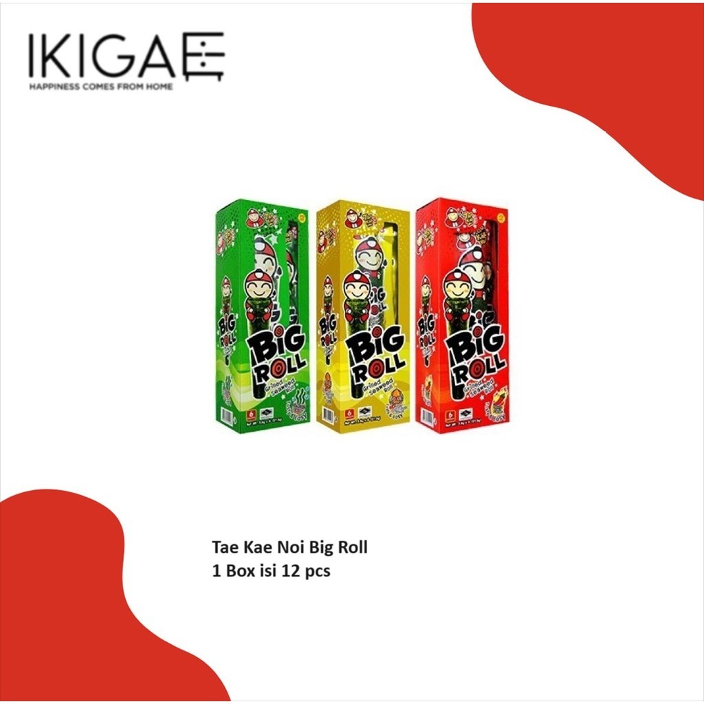 TAO KAE NOI BIG ROLL SEAWEED / RUMPUT LAUT ROLL 1 BOX ISI 12 PCS (BOX)