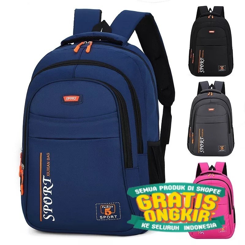 PROMO - [ BISA BAYAR DI TEMPAT / COD ] Tas Ransel Pria Terbaru 2021 / Tas Ransel Anak Laki - Laki Te