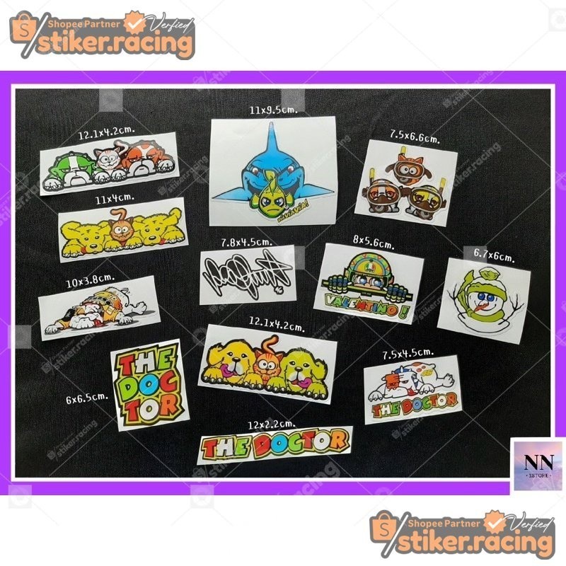 Stiker Logo  Valentino Rossi - Kode 10498