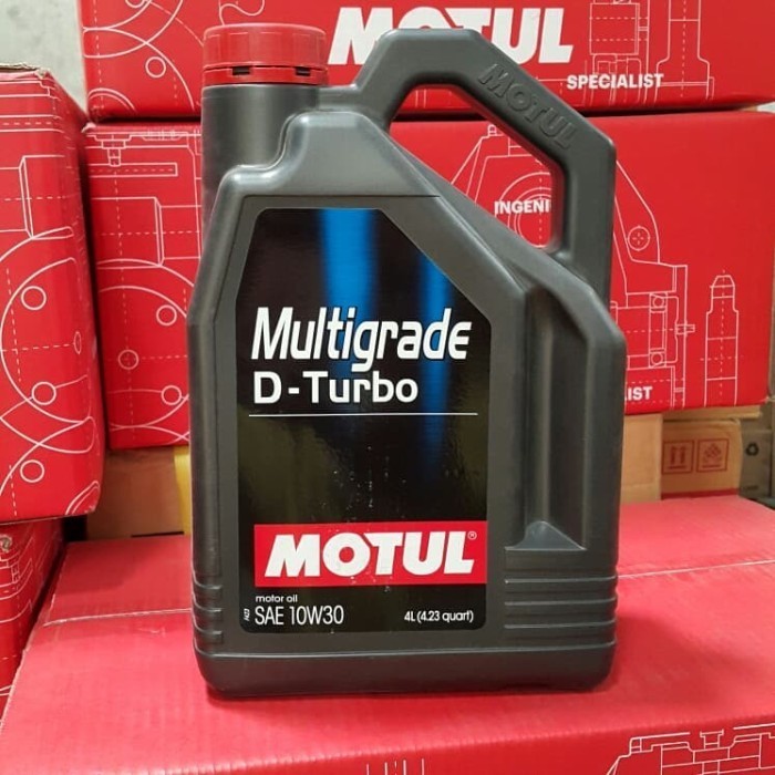 (MLS) OLI MESIN MOBIL DIESEL MOTUL MULTIGRADE D-TURBO 10W-30 4 LITER By Duniavariasi Surabaya