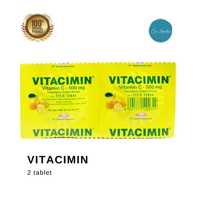 

VITACIMIN Vitamin C - 1 STRIP ISI 2 TABLET Diskon