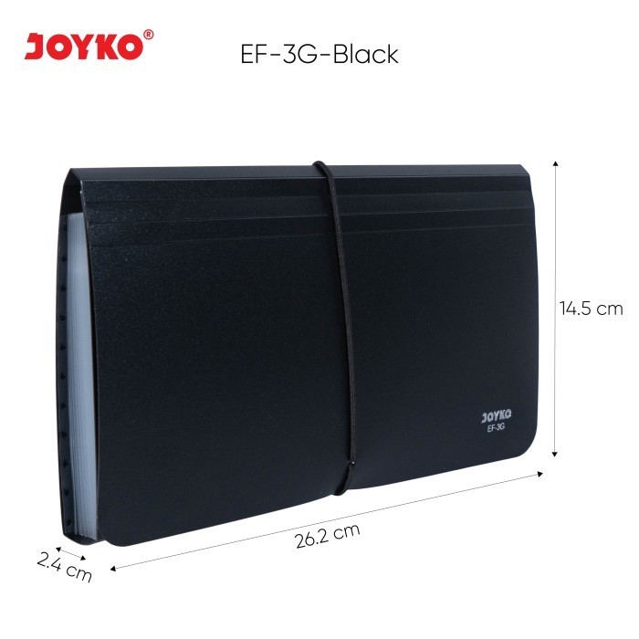

[KUALITAS TETBAIK] Expanding File Map Harmonika Joyko EF-3G Giro 13 Pocket - Black