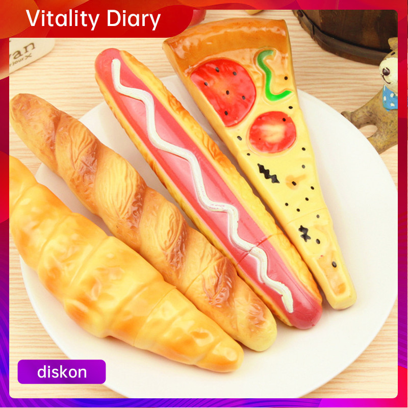 

【COD❤️】Pena Bolpoin Pizza Simulasi Pena Bolpoin Berbentuk Roti Pena Bolpoin Siswa Kreatif VDY