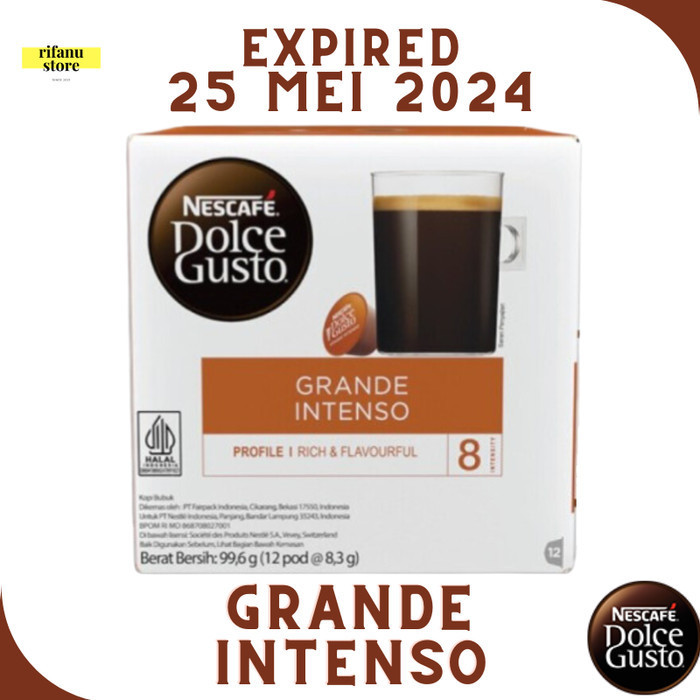 

New Promo Best Nescafe Dolce Gusto Grande Intenso Capsule Coffee NDG 1 Box Original - Mei 2024