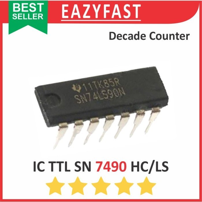 IC TTL SN 7490 N HC LS DIP BCD Decade Counter SN74HC90 SN74LS90 SN74HC90N SN74LS90N 74HC90 74LS90