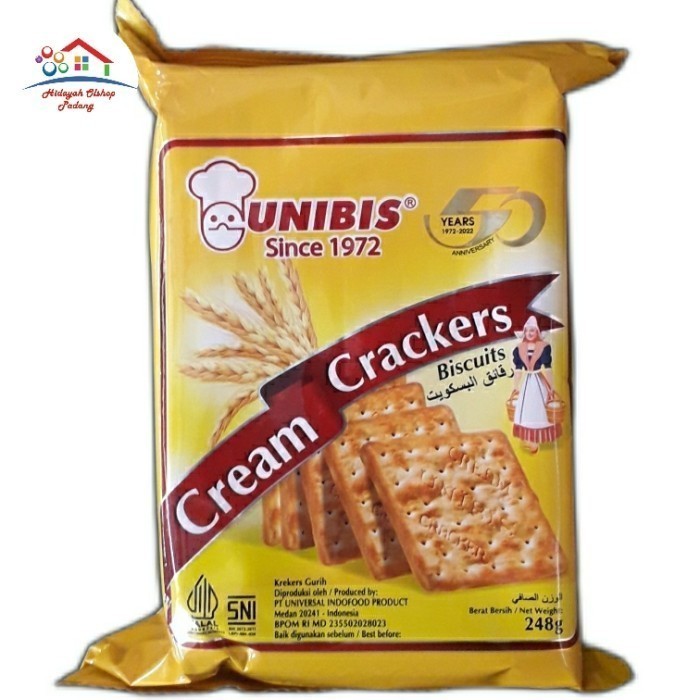 

Unibis Cream Crackers gabin tanpa gula 248 gr